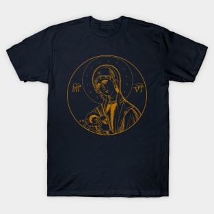 Galaktotrophousa | Milk-Giver Icon - Gold T-Shirt